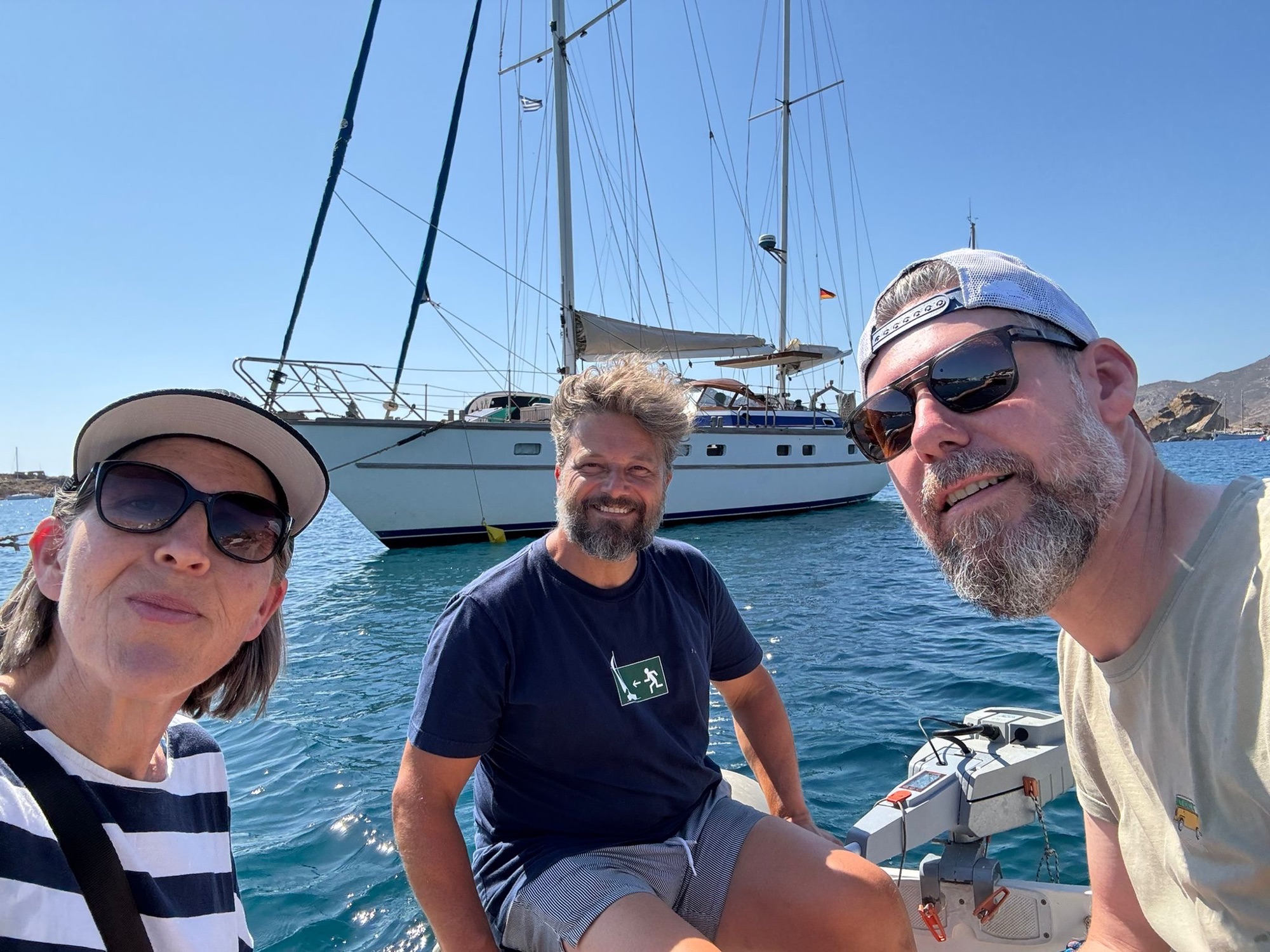 Arki – Patmos mit Materialverlust beim Ankern